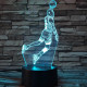 Kosaras  7 színű  3D led lámpa