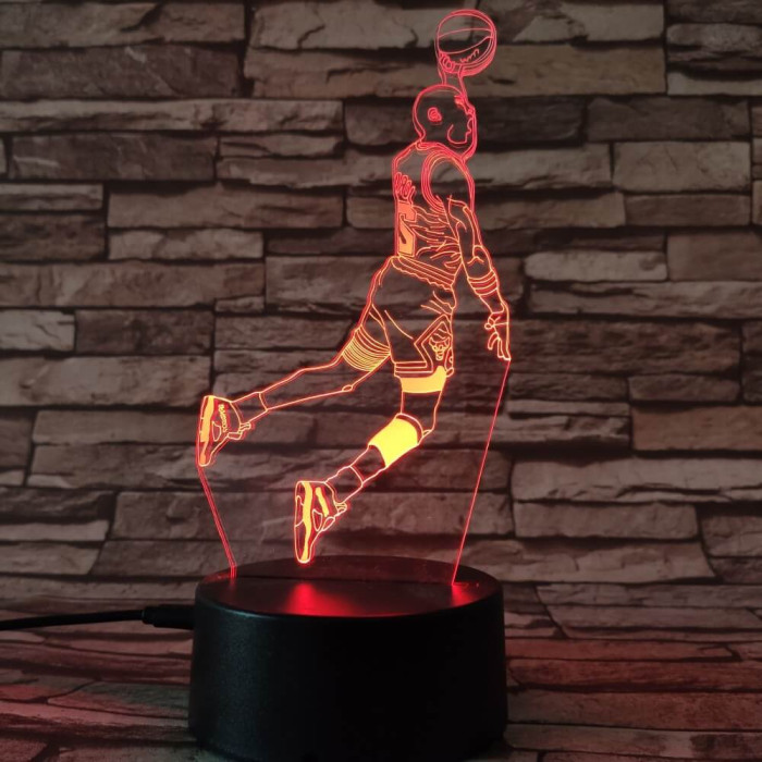 Kosaras  7 színű  3D led lámpa