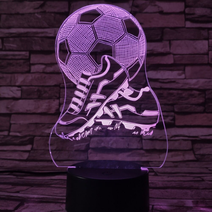 Foci cipő 7 színű 3D led lámpa