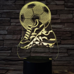 Foci cipő 7 színű 3D led lámpa