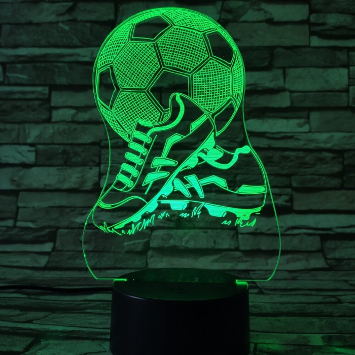 Foci cipő 7 színű 3D led lámpa