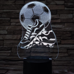 Foci cipő 7 színű 3D led lámpa