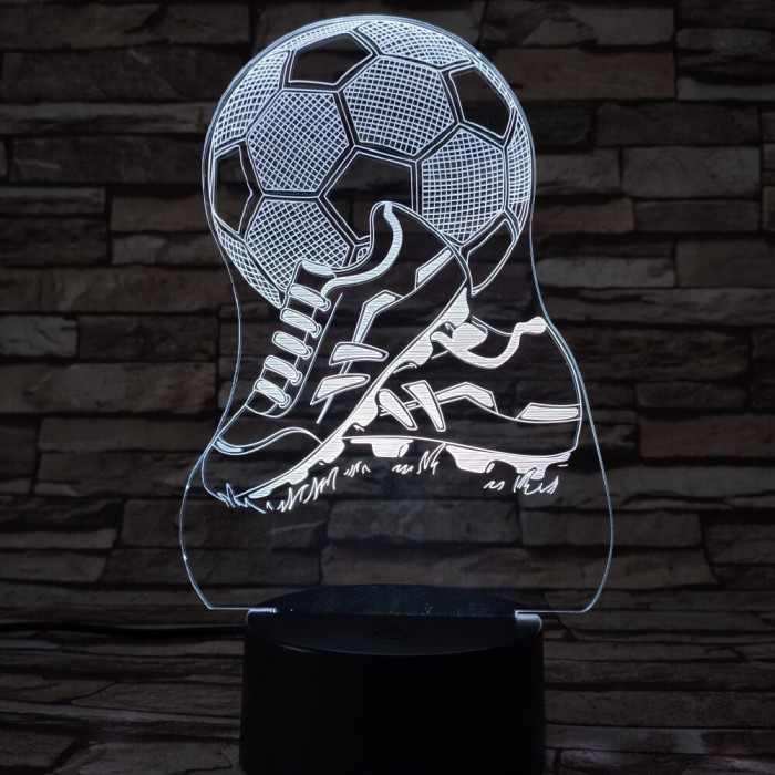 Foci cipő 7 színű 3D led lámpa