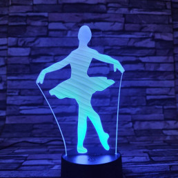 Balettos lány 3D led lámpa