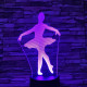 Balettos lány 3D led lámpa