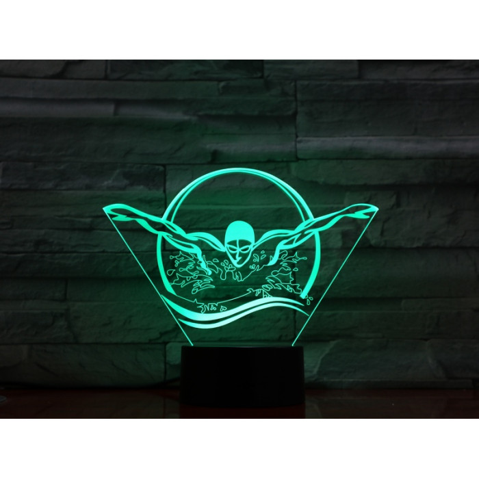 Úszó 7 színű 3D led lámpa