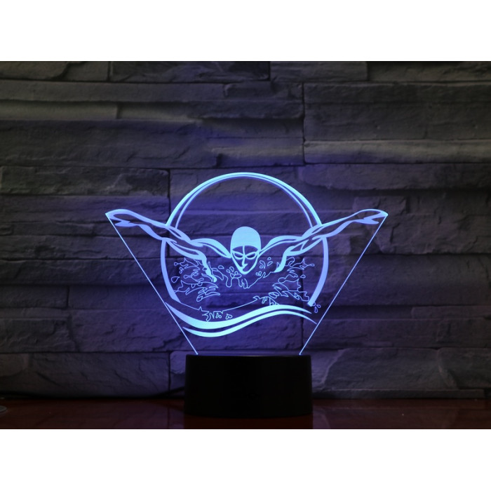 Úszó 7 színű 3D led lámpa