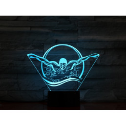 Úszó 7 színű 3D led lámpa