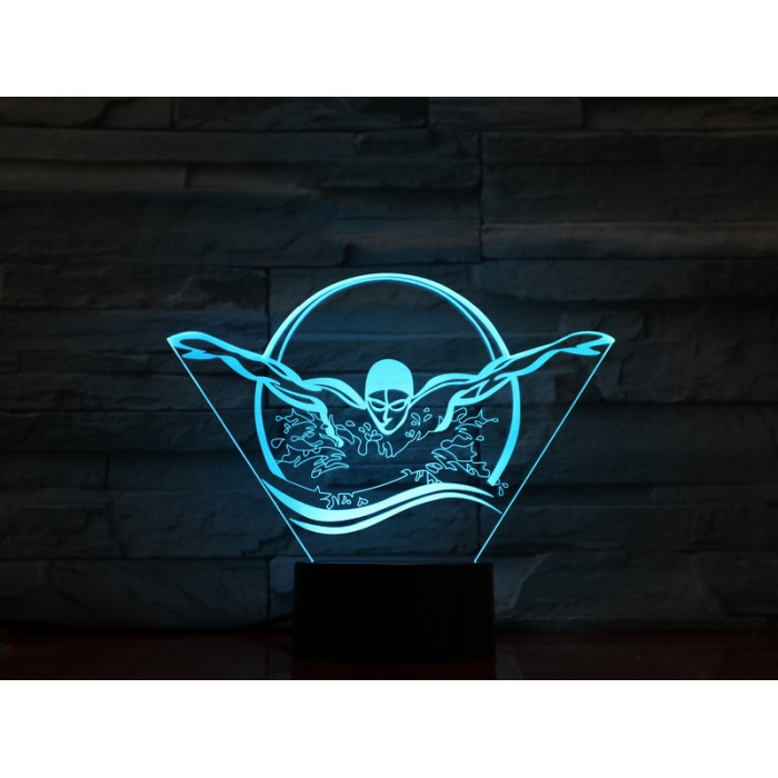 Úszó 7 színű 3D led lámpa