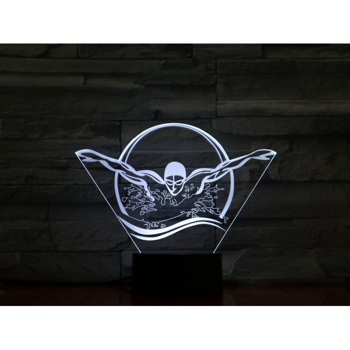 Úszó 7 színű 3D led lámpa
