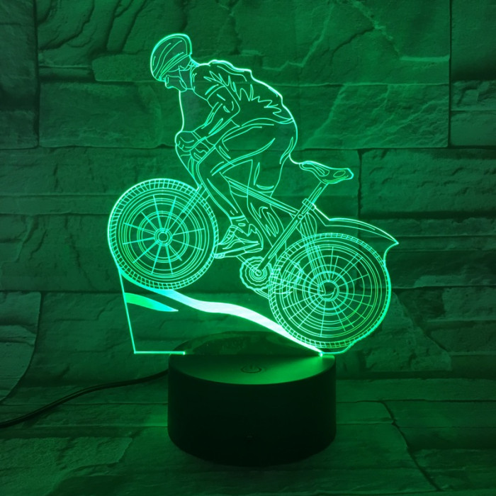 Kerékpáros mountain bike 7 színű 3D led lámpa