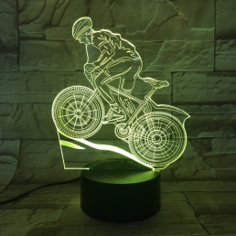 Kerékpáros mountain bike 7 színű 3D led lámpa