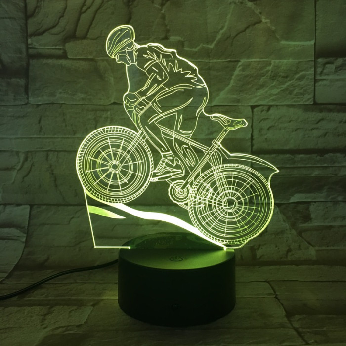 Kerékpáros mountain bike 7 színű 3D led lámpa