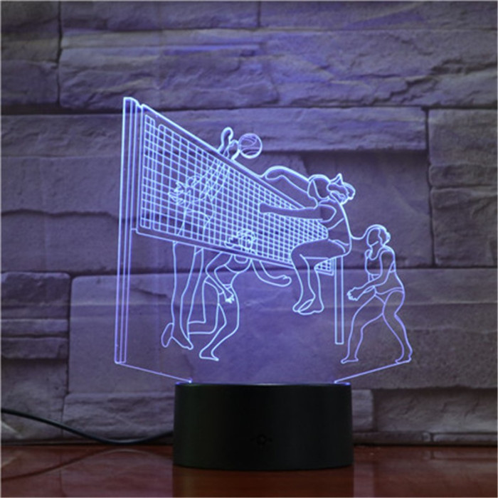 Röplabda 3D led lámpa