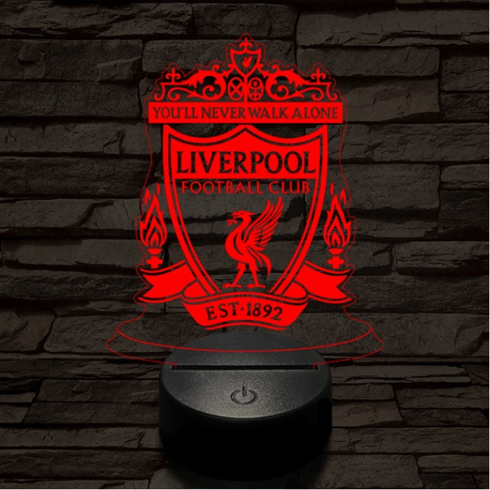 Liverpool 3D led lámpa