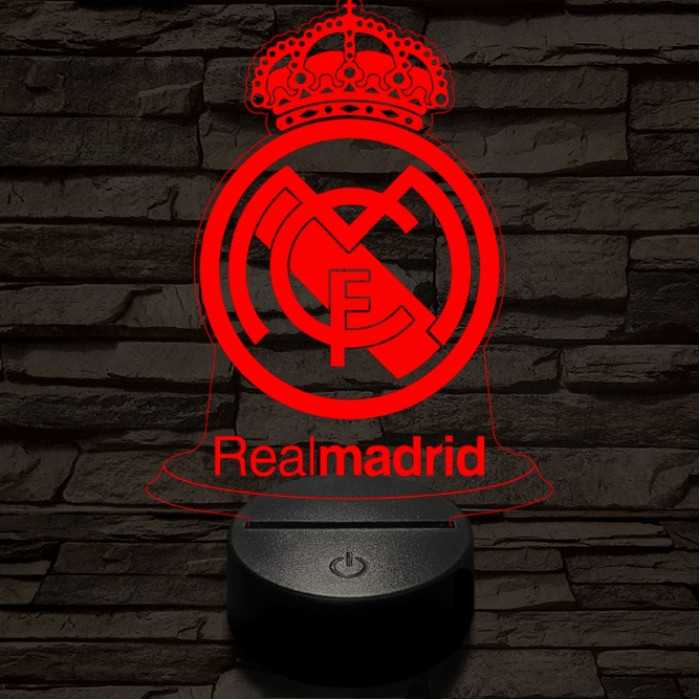 Real Madrid CF 3D led lámpa