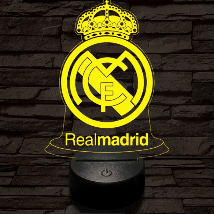 Real Madrid CF 3D led lámpa