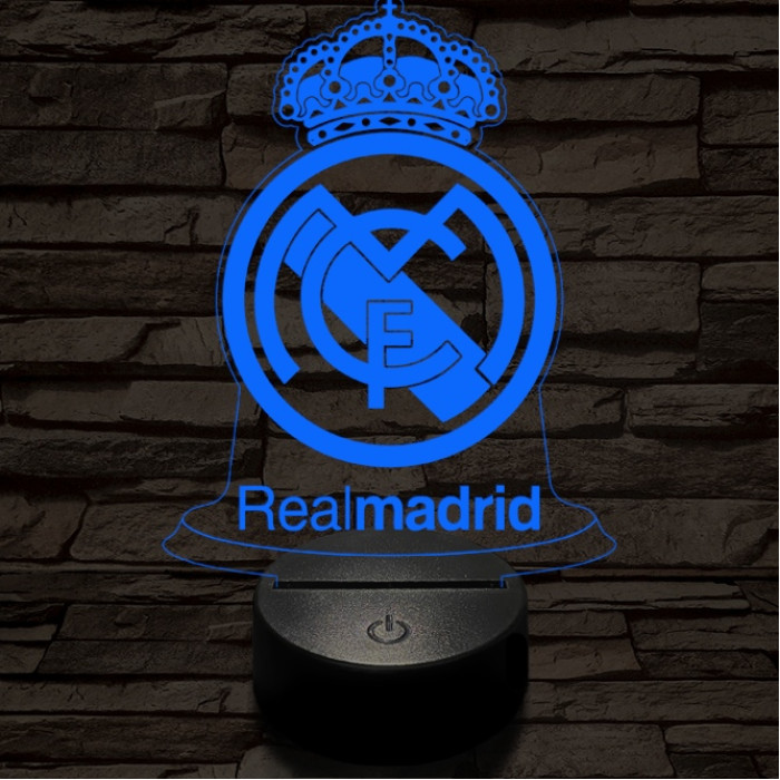 Real Madrid CF 3D led lámpa