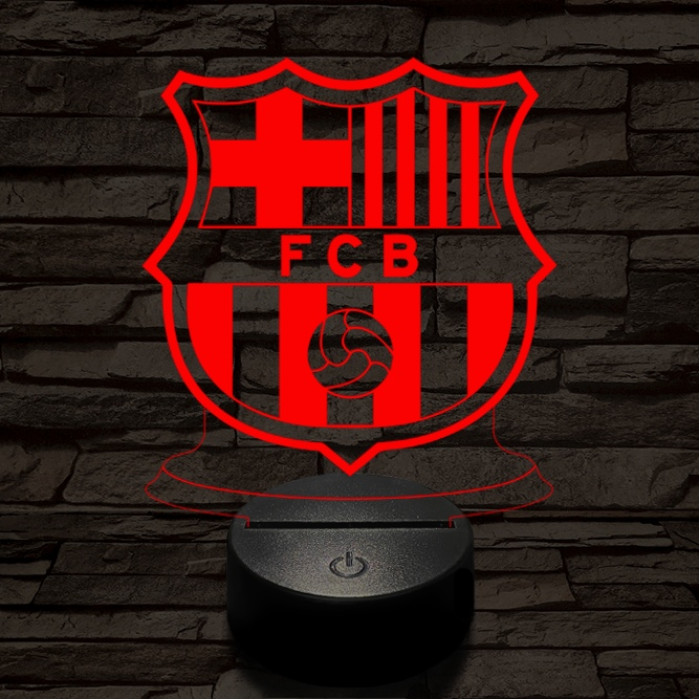 Barcelona 7 színű 3D led lámpa