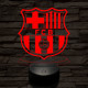 Barcelona 7 színű 3D led lámpa