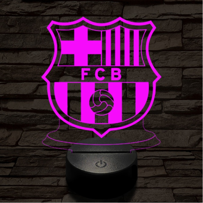 Barcelona 7 színű 3D led lámpa