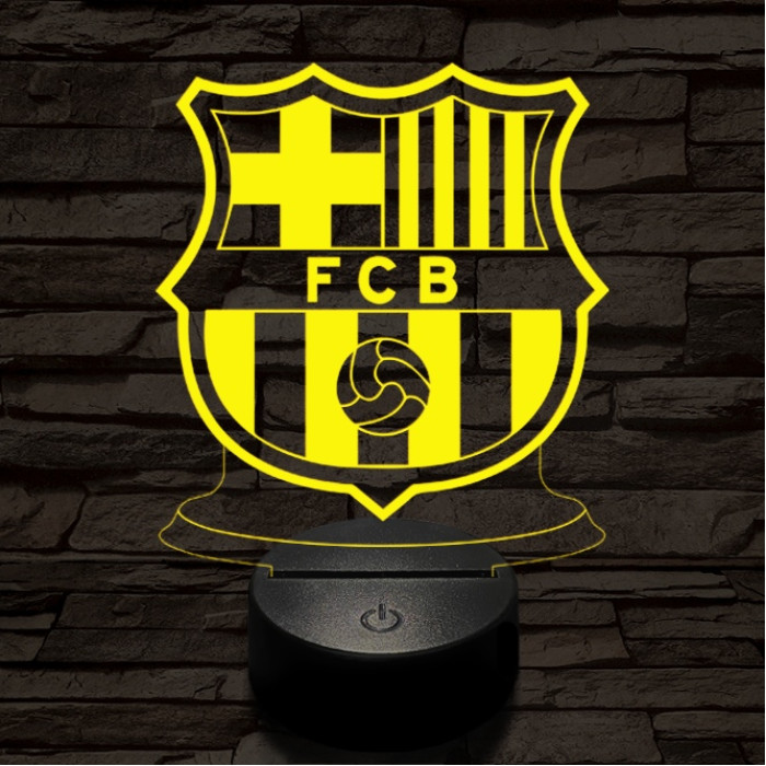 Barcelona 7 színű 3D led lámpa