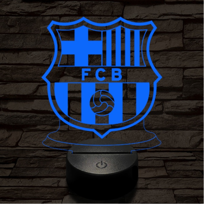 Barcelona 7 színű 3D led lámpa