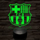 Barcelona 7 színű 3D led lámpa