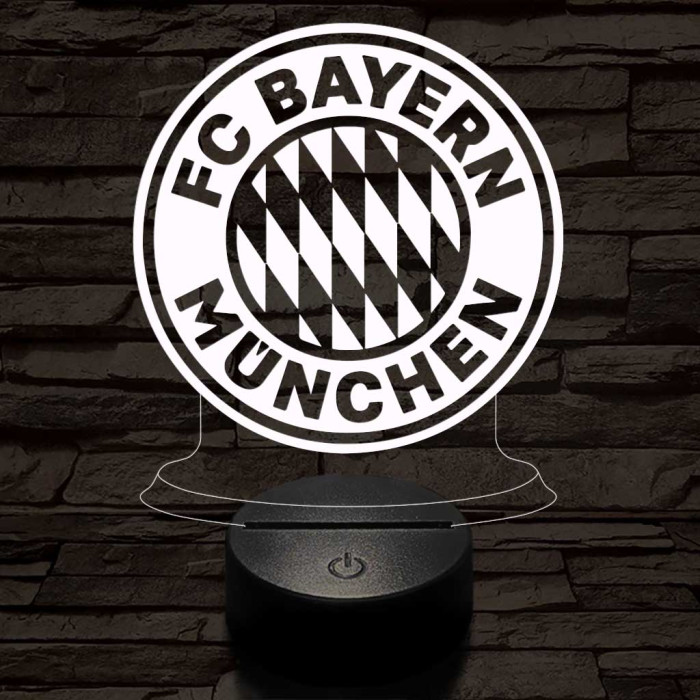 Bayern München 7 színű 3D led lámpa