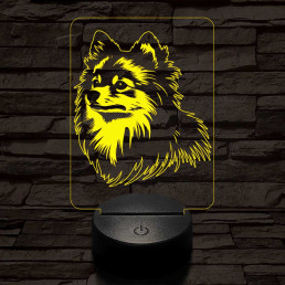 Törpespicc-fej 7 színű 3D led lámpa