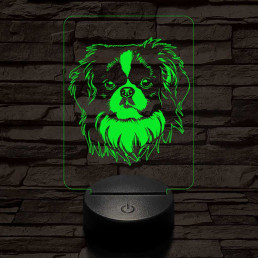 Japán csin 7 színű 3D led lámpa