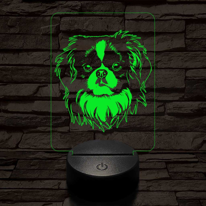 Japán csin 7 színű 3D led lámpa