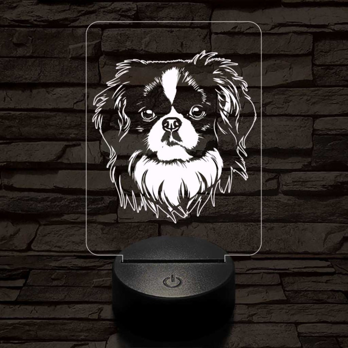 Japán csin 7 színű 3D led lámpa