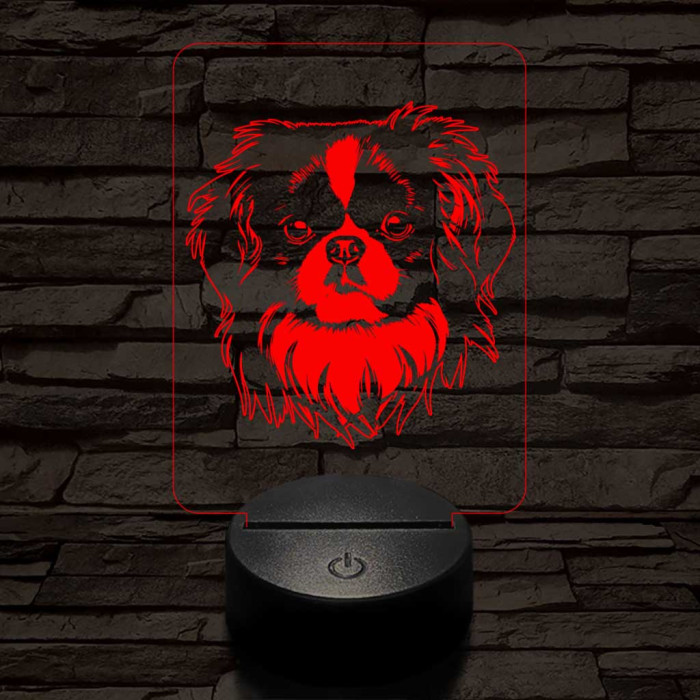 Japán csin 7 színű 3D led lámpa