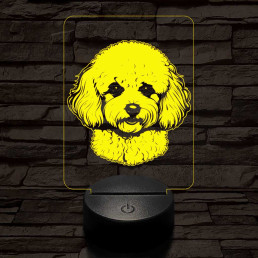 Pamacskutya 7 színű 3D led lámpa