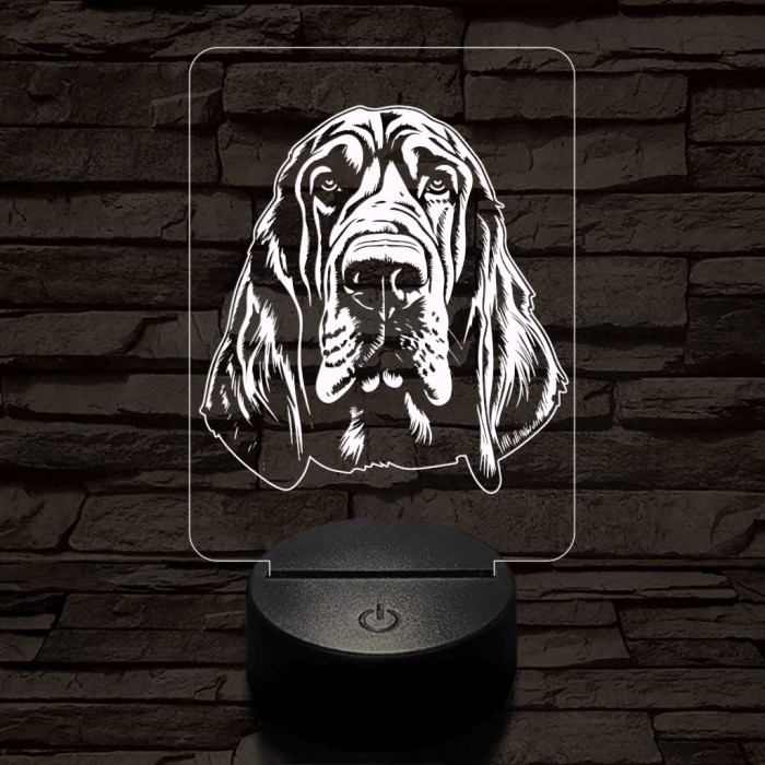 Angol véreb 7 színű 3D led lámpa
