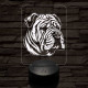 Kínai shar-pei 7 színű 3D led lámpa