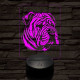 Kínai shar-pei 7 színű 3D led lámpa
