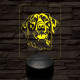 Csoki labrador retriever 7 színű 3D led lámpa