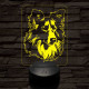 Skót juhászkutya 7 színű 3D led lámpa