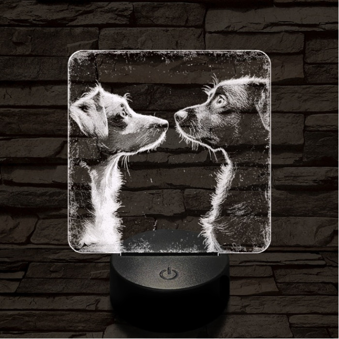 Susi és Tekergő 7 színű valósághű 3D led lámpa