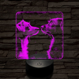 Susi és Tekergő 7 színű valósághű 3D led lámpa