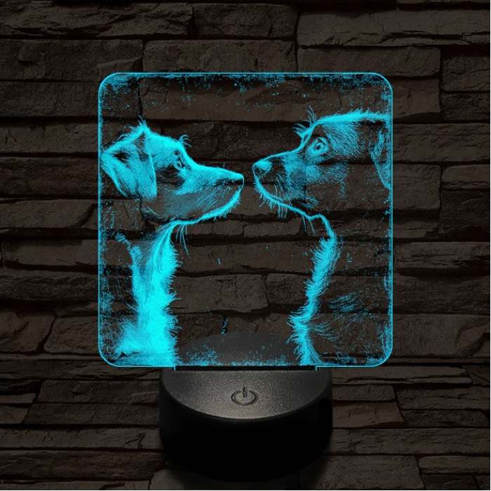 Susi és Tekergő 7 színű valósághű 3D led lámpa