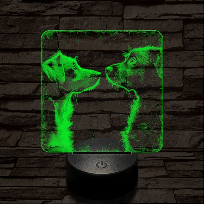 Susi és Tekergő 7 színű valósághű 3D led lámpa