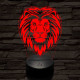 Szelíd oroszlán 3D led lámpa
