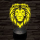 Szelíd oroszlán 3D led lámpa