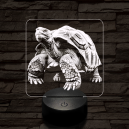 Óriásteknős 7 színű valósághű 3D led lámpa