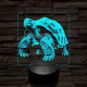 Óriásteknős 7 színű valósághű 3D led lámpa