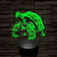 Óriásteknős 7 színű valósághű 3D led lámpa