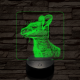 Kenguru portré 7 színű valósághű 3D led lámpa